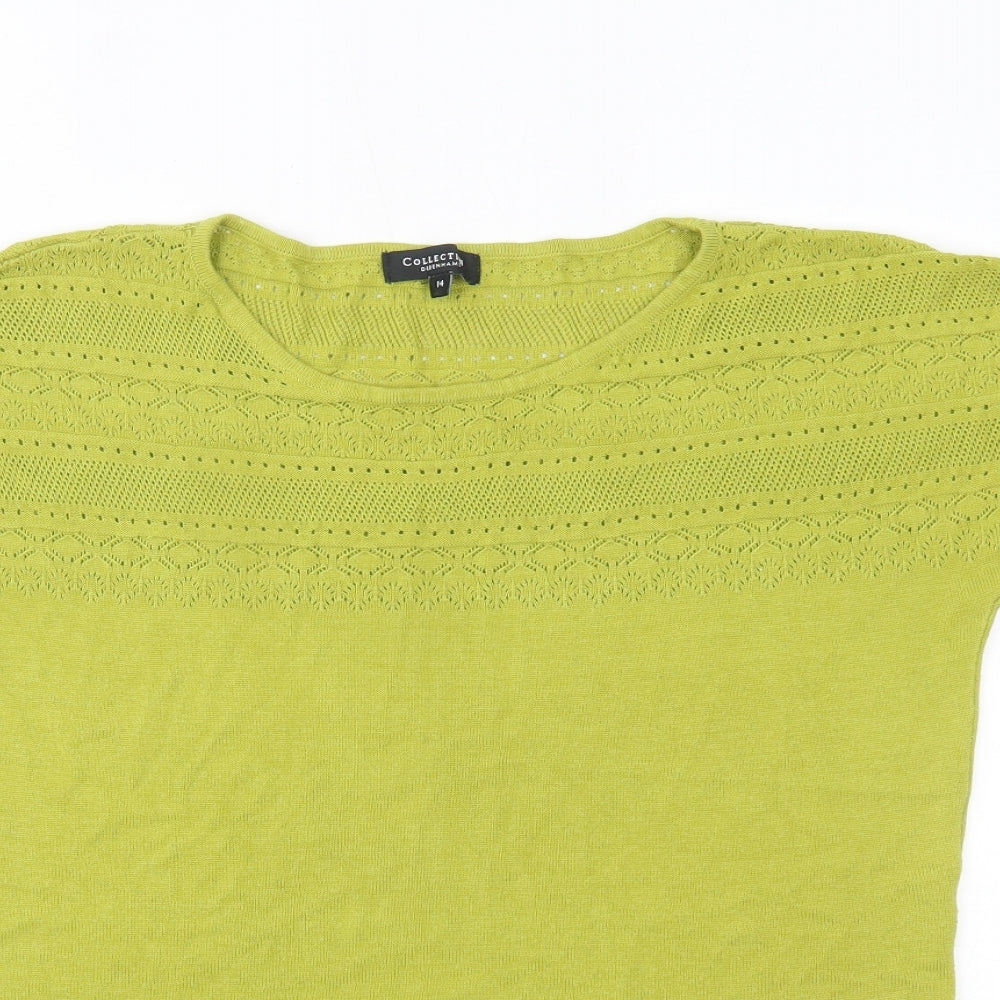 Womens UK Size 14 Debenhams Green Basic Blouse
