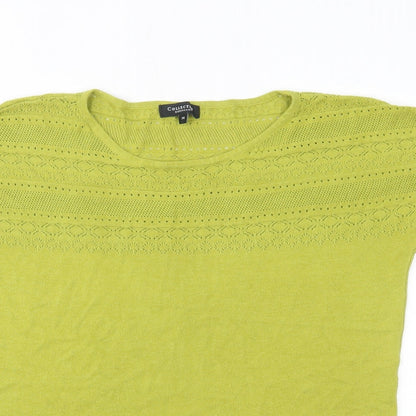 Womens UK Size 14 Debenhams Green Basic Blouse