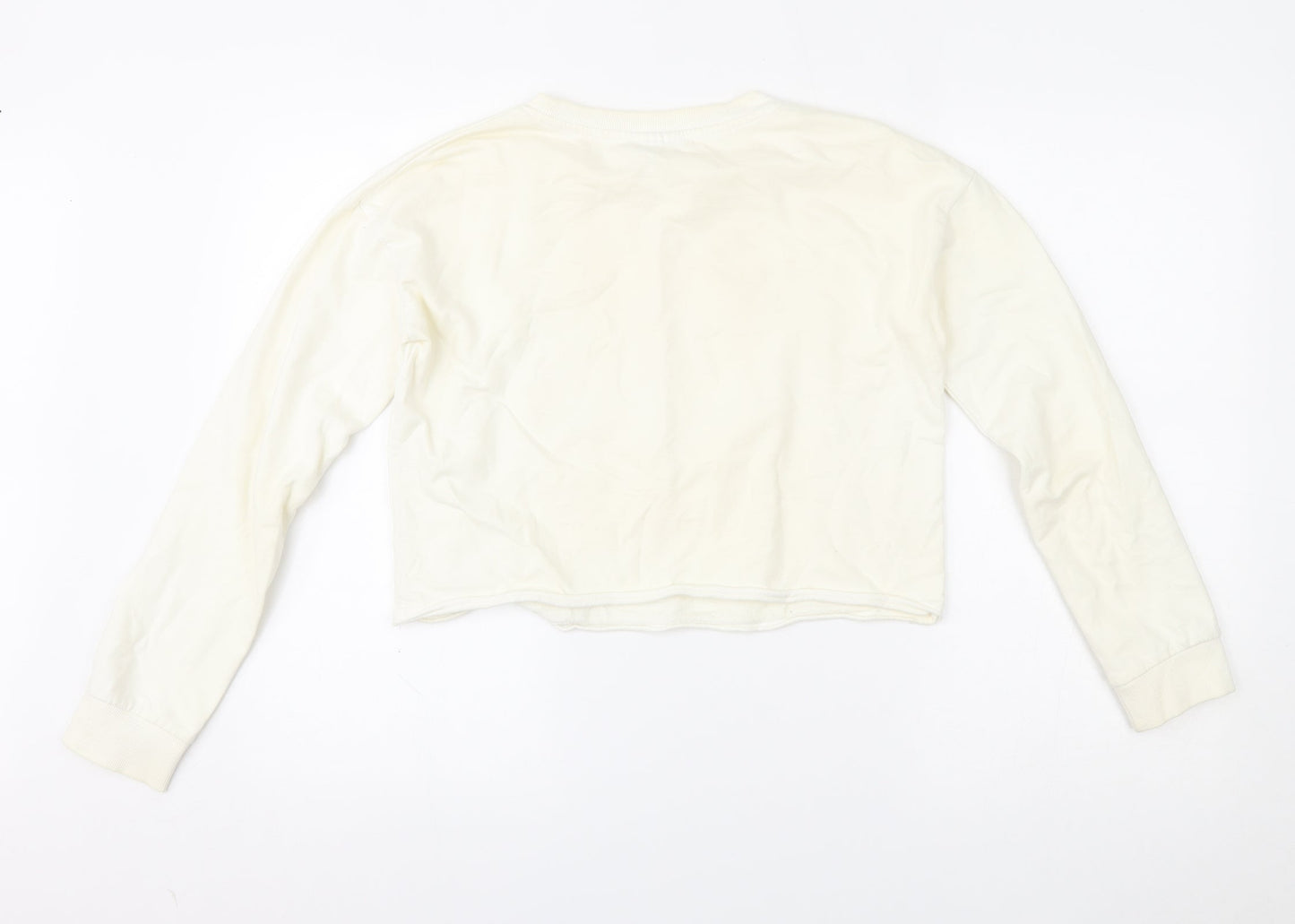 Destination Girls White   Pullover Sweatshirt Size 13-14 Years