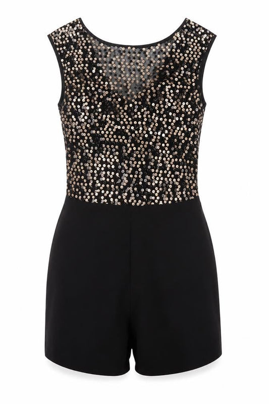 Womens UK Size 6 Miss Selfridge One-Piece Black Romper