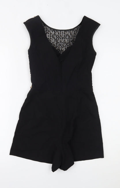 Miss Selfridge Womens Black   Romper One-Piece Size 6