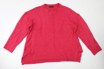 Womens UK Size L Marks and Spencer Pink Pullover Jumper