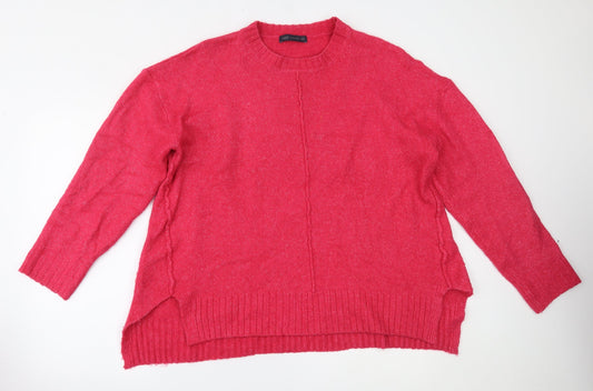 Womens UK Size L Marks and Spencer Pink Pullover Jumper