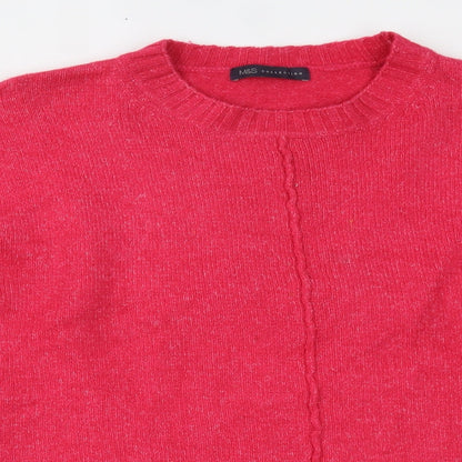 Womens UK Size L Marks and Spencer Pink Pullover Jumper