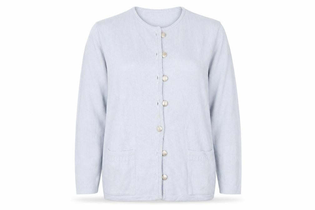 Womens UK Size M CANDA Blue Cardigan Jumper