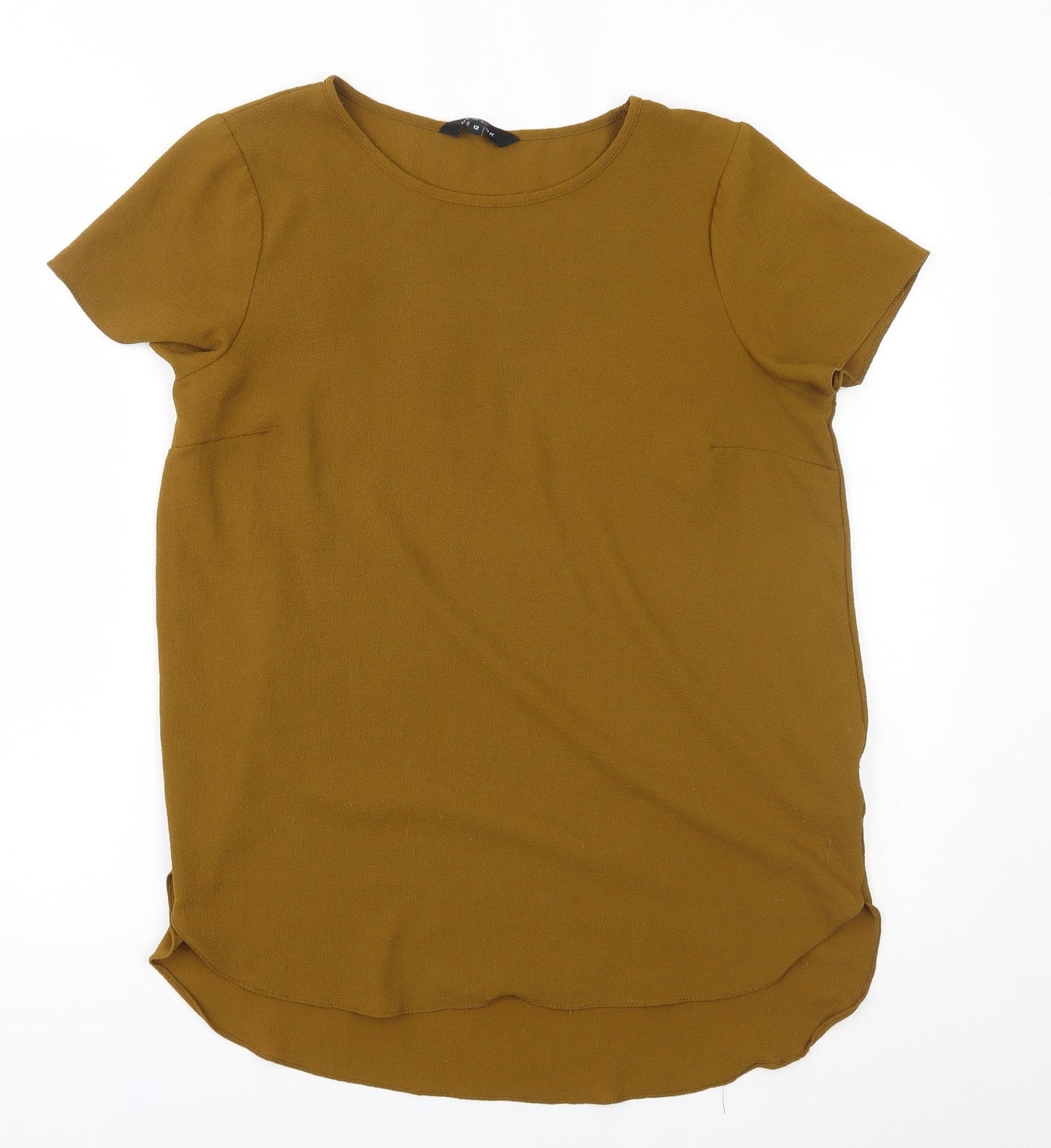 Womens UK Size 12 New Look Green Basic Blouse