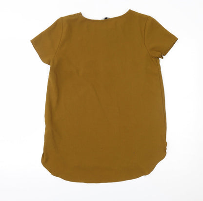 Womens UK Size 12 New Look Green Basic Blouse