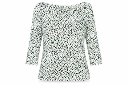 Womens UK Size L Linea Green Basic Blouse