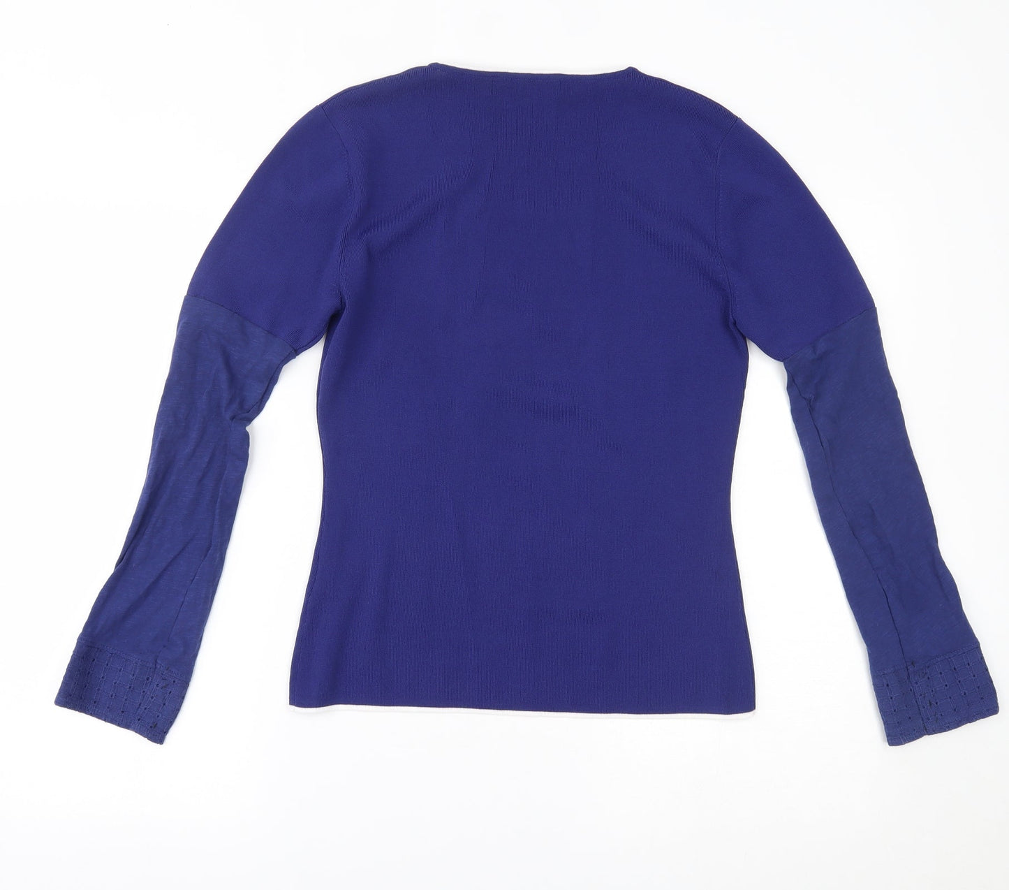 Womens UK Size S JUST ELEGANCE Blue Basic Blouse