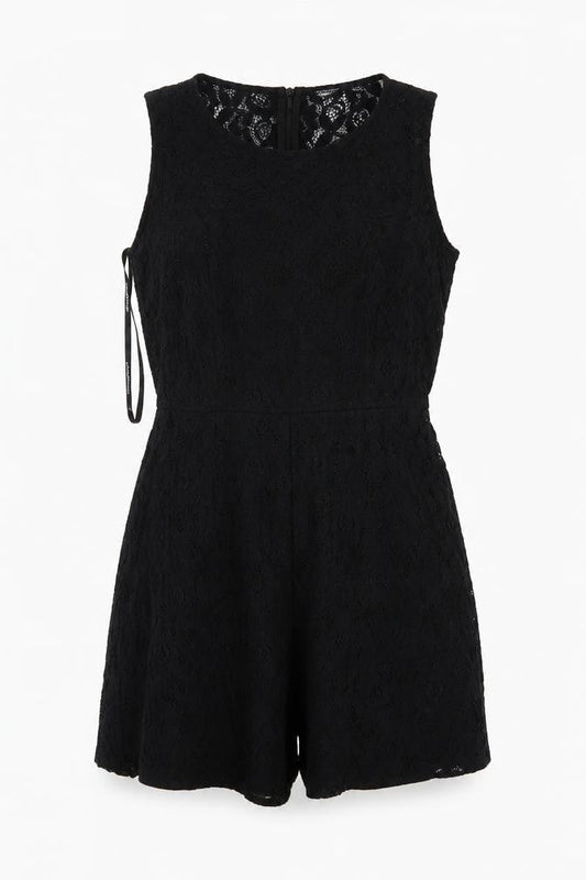 Womens UK Size 8 Atmosphere One-Piece Black Romper