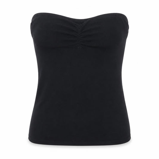 Front view of South women’s black basic blouse, size UK 10