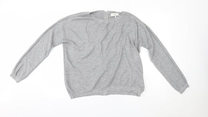 NEXT Womens Grey   Full Zip Jumper Size 12  - reverse fastening