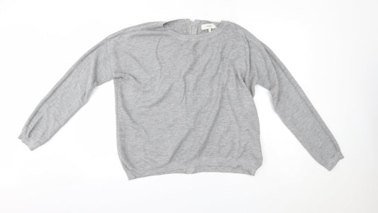 NEXT Womens Grey   Full Zip Jumper Size 12  - reverse fastening