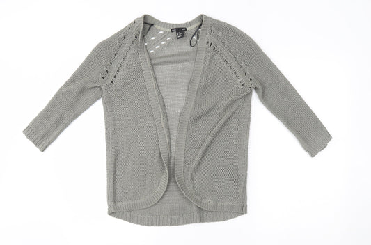 Womens UK Size XS H&M Grey Cardigan Jumper