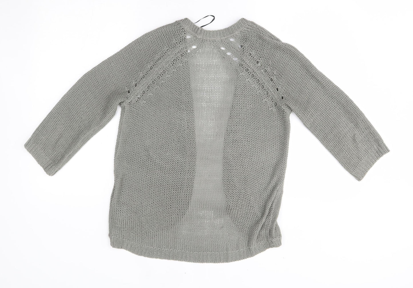 Womens UK Size XS H&M Grey Cardigan Jumper