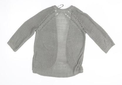 Womens UK Size XS H&M Grey Cardigan Jumper