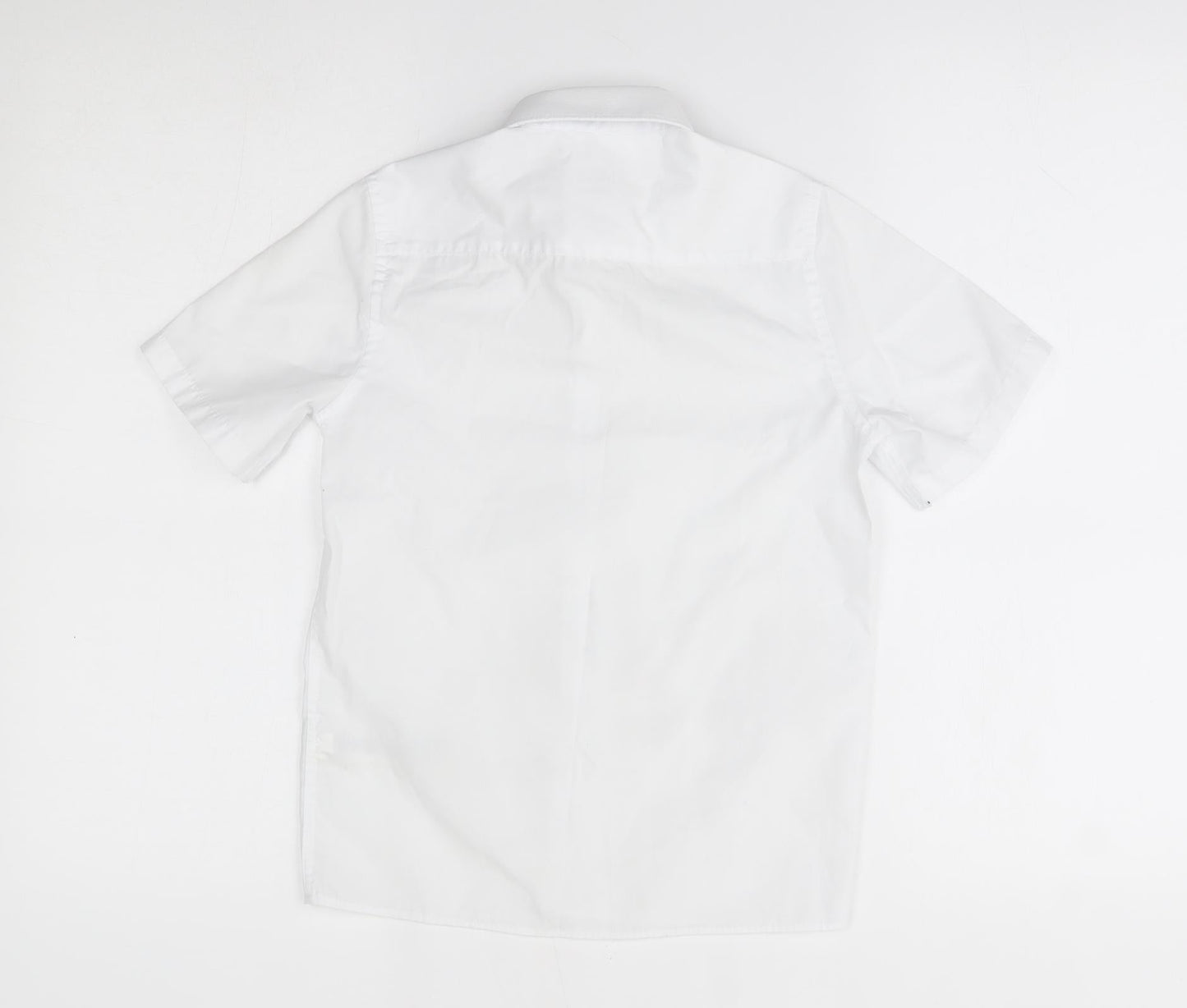 M&S Boys White   Basic Button-Up Size 8-9 Years