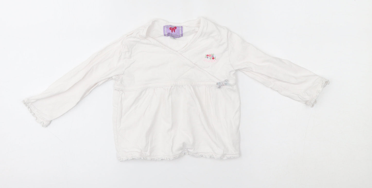 Debenhams Baby White   Wrap T-Shirt Size 18-24 Months