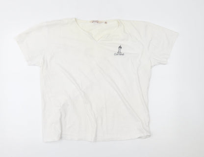 EWM Womens White   Basic T-Shirt Size XL