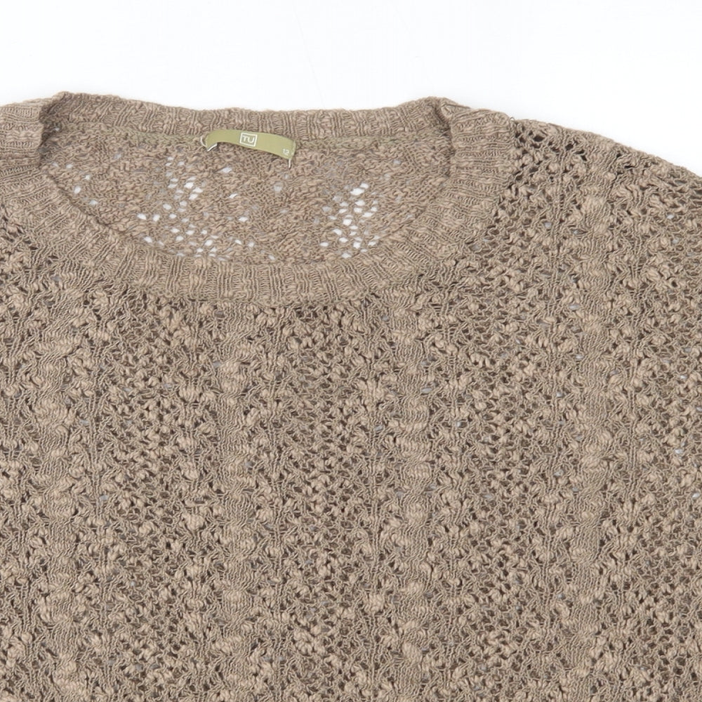 TU Womens Brown   Pullover Jumper Size 12