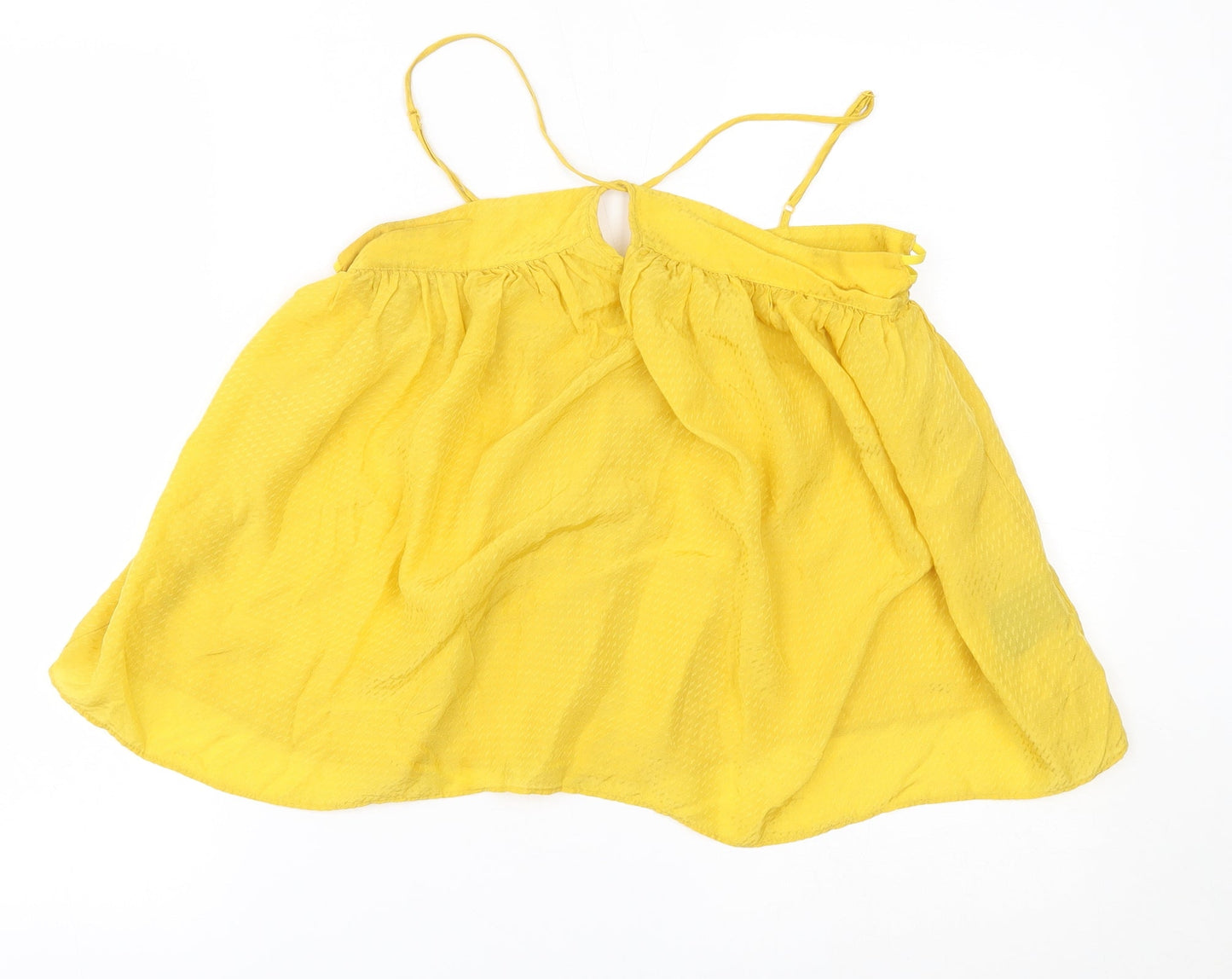Womens UK Size 6 H&M Yellow Basic Blouse