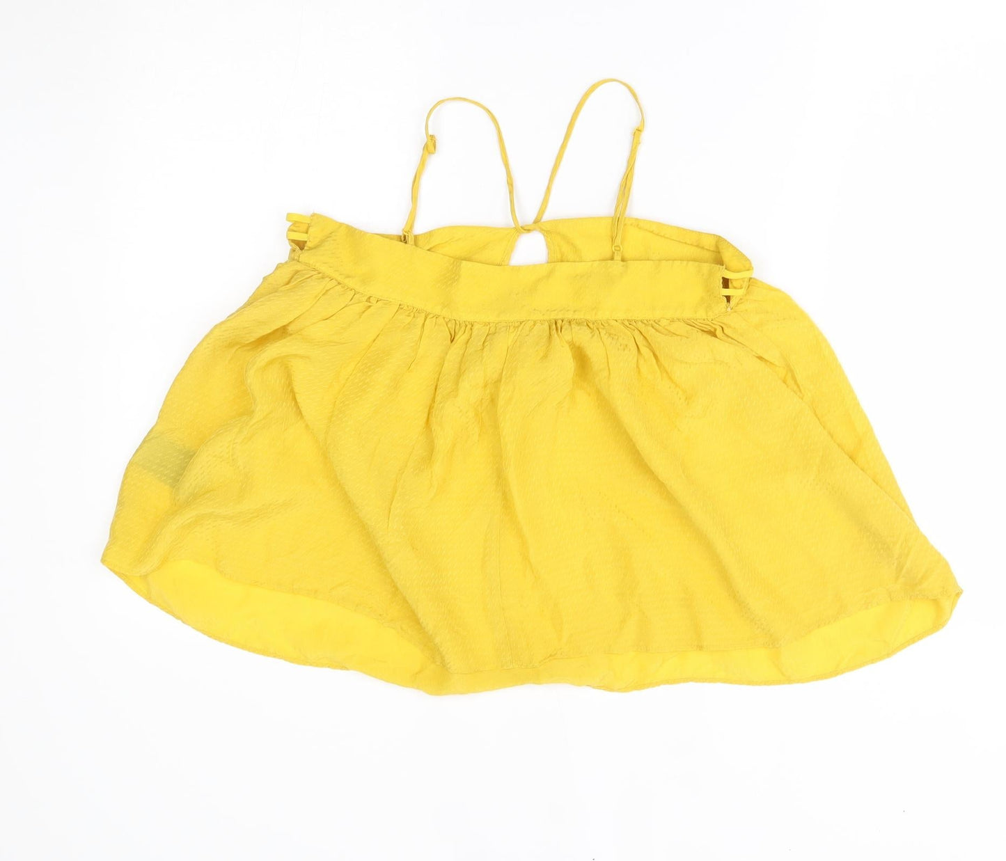 Womens UK Size 6 H&M Yellow Basic Blouse