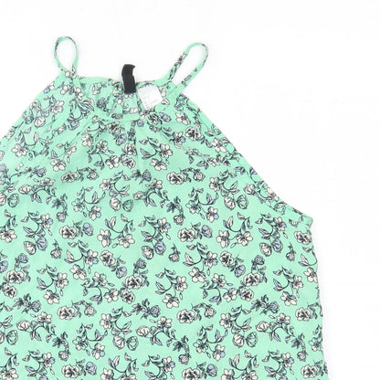 Womens UK Size 6 H&M Green Camisole Blouse