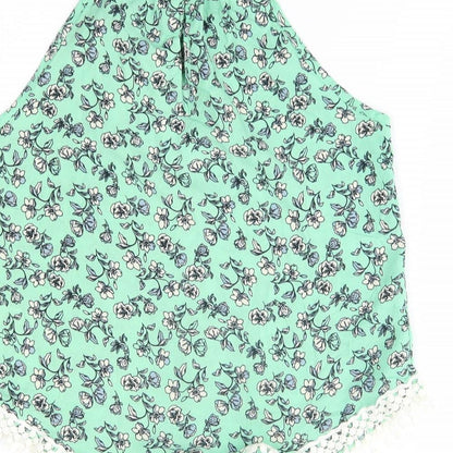 Womens UK Size 6 H&M Green Camisole Blouse