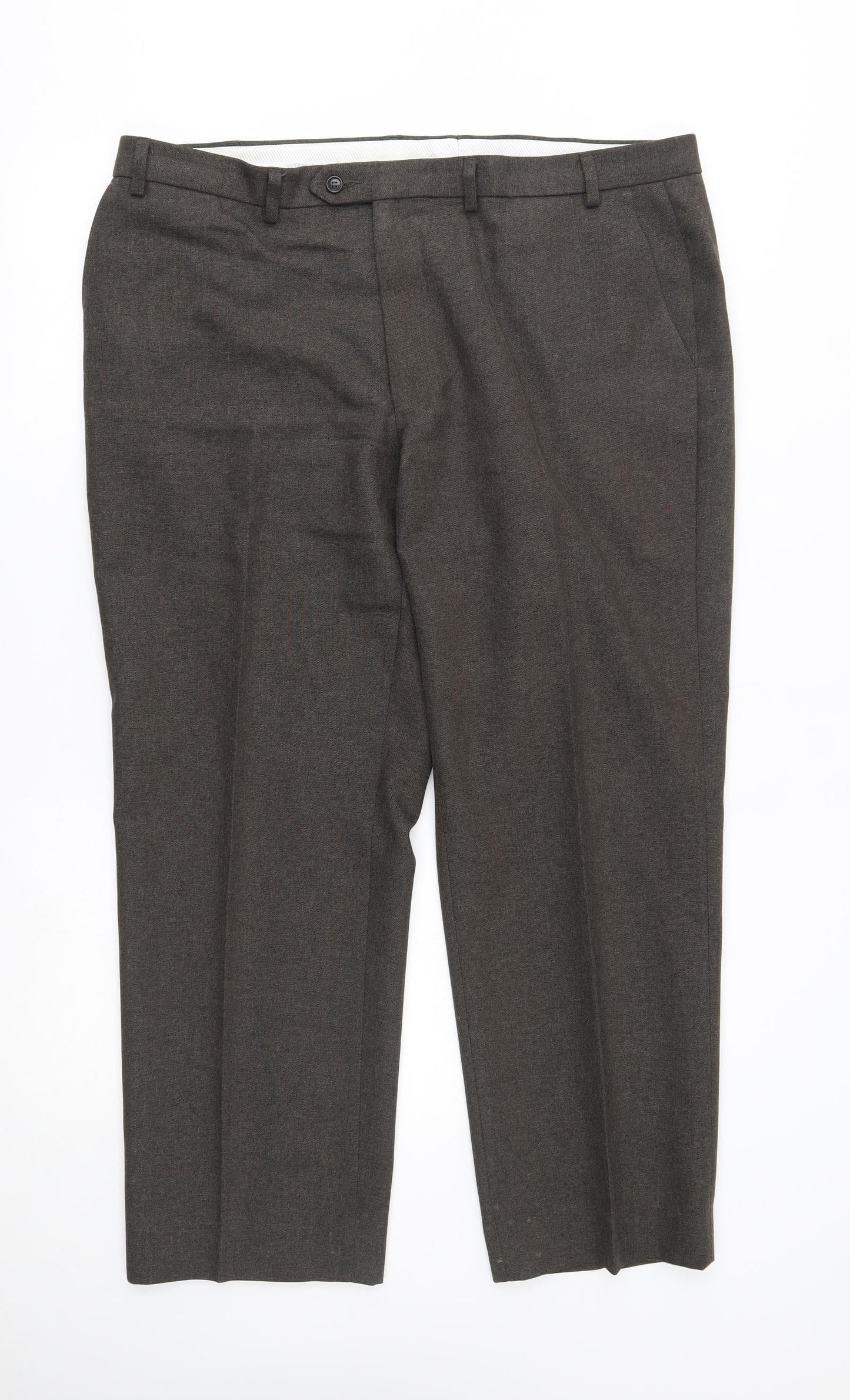 Womens UK Size 40 M&S Regular Fit  Grey Trousers