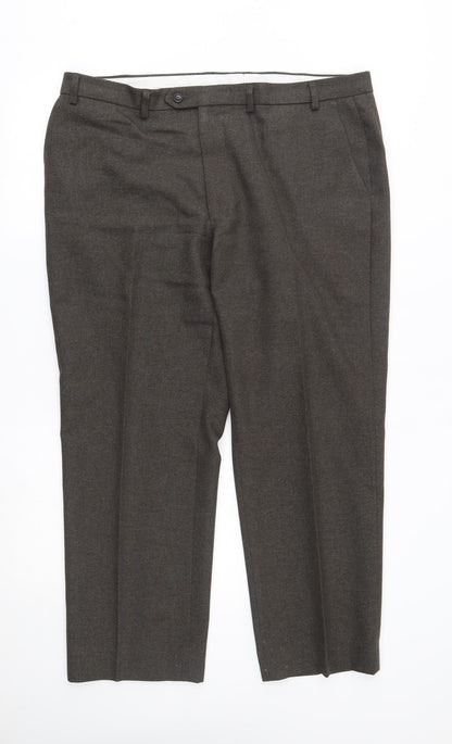 Womens UK Size 40 M&S Regular Fit  Grey Trousers