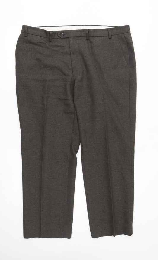 Womens UK Size 40 M&S Regular Fit  Grey Trousers