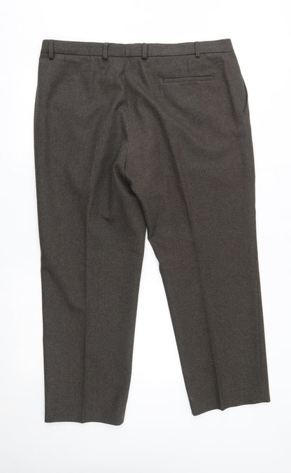 Womens UK Size 40 M&S Regular Fit  Grey Trousers