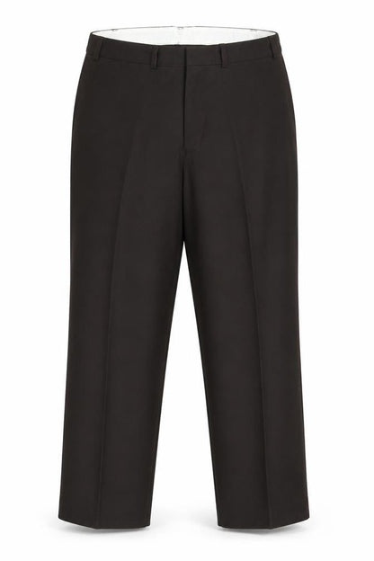 Front view of Preworn women’s brown trousers, size UK 40, 25-inch leg