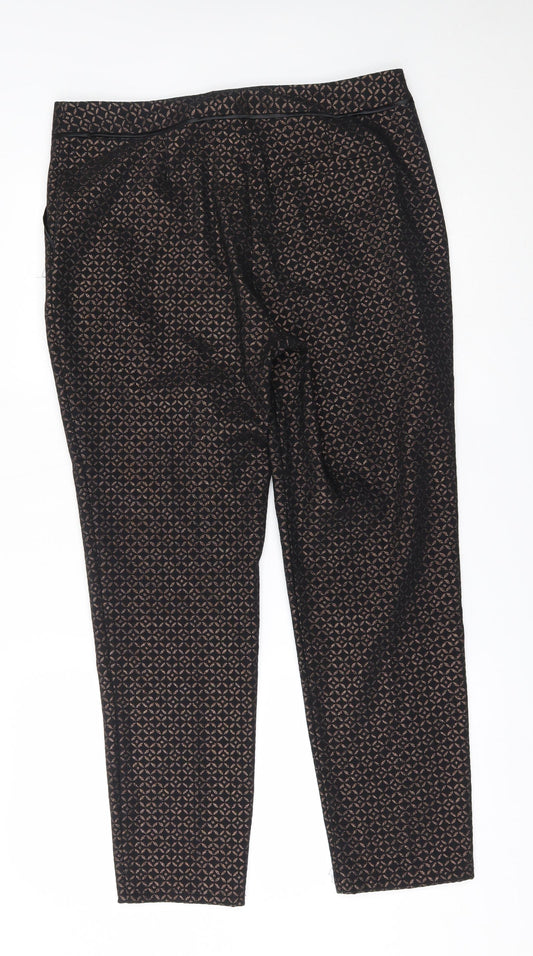 Wallis Womens Black   Trousers  Size 14 L26 in