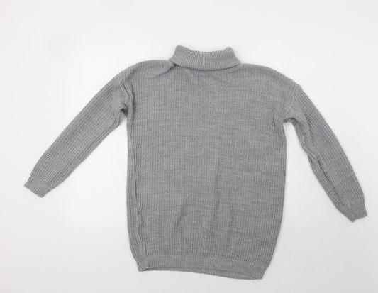 Womens UK Size M Preworn Grey Pullover Jumper