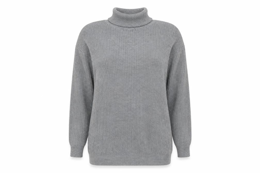 Womens UK Size M Preworn Grey Pullover Jumper