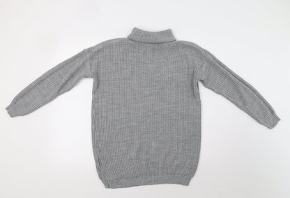 Womens UK Size M Preworn Grey Pullover Jumper