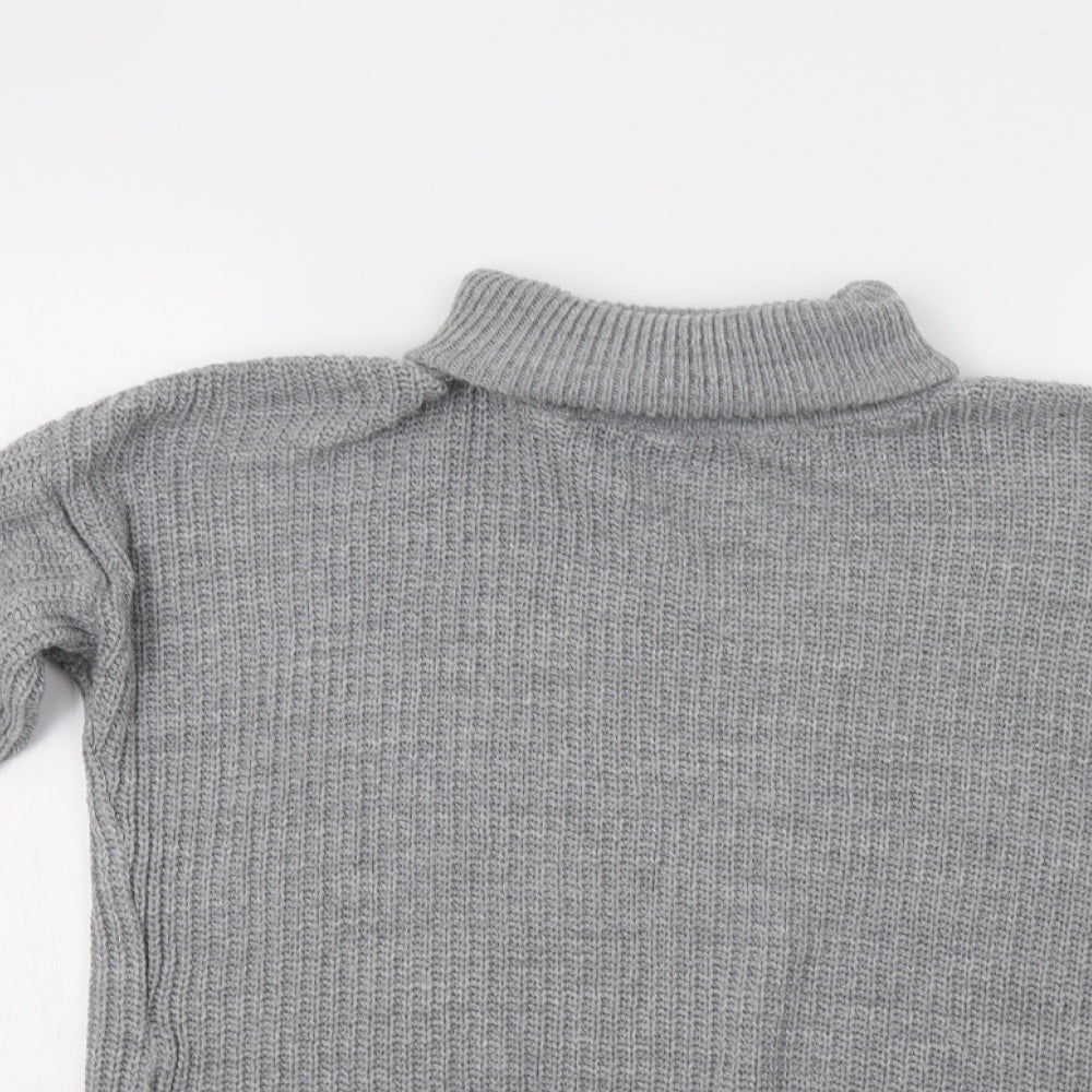 Womens UK Size M Preworn Grey Pullover Jumper