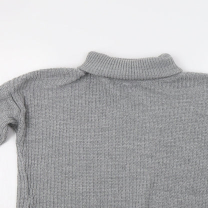 Womens UK Size M Preworn Grey Pullover Jumper