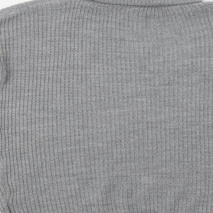 Womens UK Size M Preworn Grey Pullover Jumper