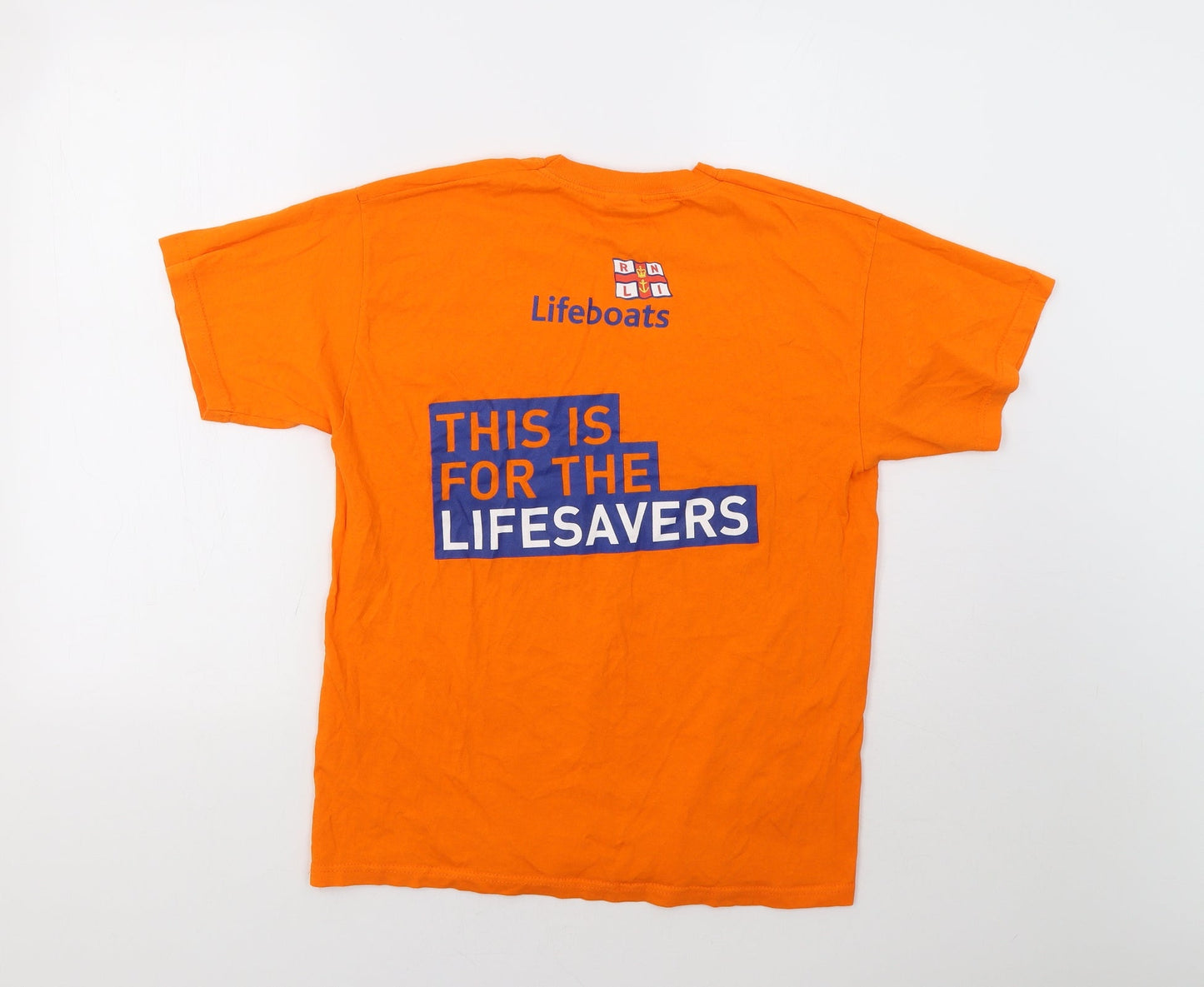 Womens UK Size M Fruit of the Loom Orange Basic T-Shirt