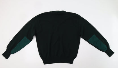 Womens UK Size L Preworn Green Pullover Jumper