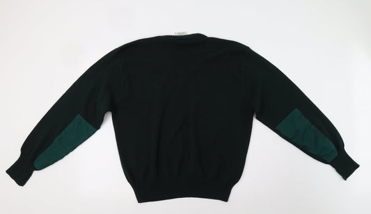 Womens UK Size L Preworn Green Pullover Jumper