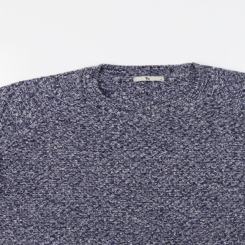TU Womens Blue   Pullover Jumper Size 14