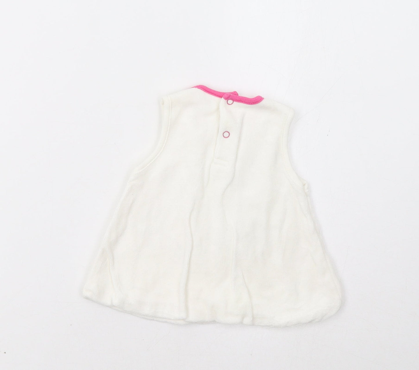 Cutey Couture Baby White   Tunic Blouse Size 3-6 Months