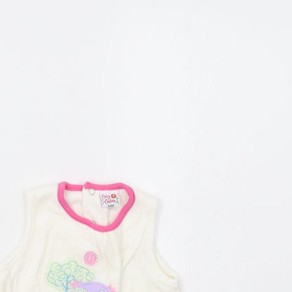 Cutey Couture Baby White   Tunic Blouse Size 3-6 Months