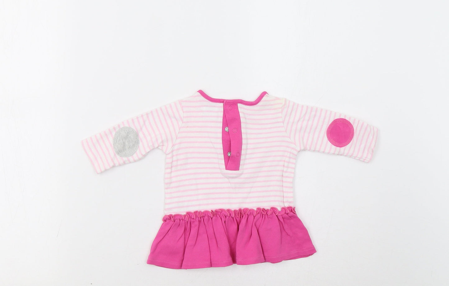 mamas & papas Baby Pink Striped  Tunic Blouse Size 0-3 Months