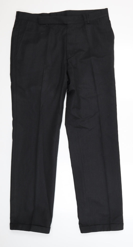 Preworn Mens Grey   Dress Pants Trousers Size 36 in L32 in