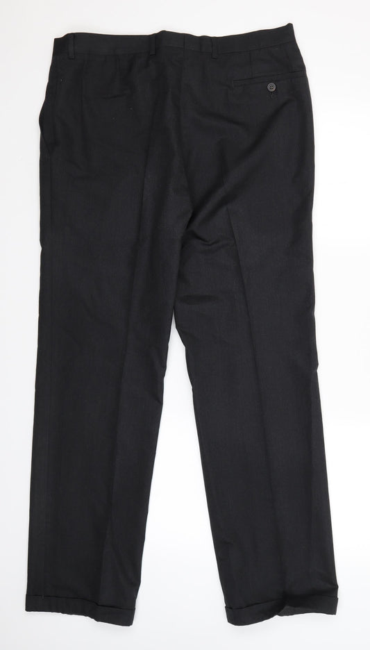 Preworn Mens Grey   Dress Pants Trousers Size 36 in L32 in