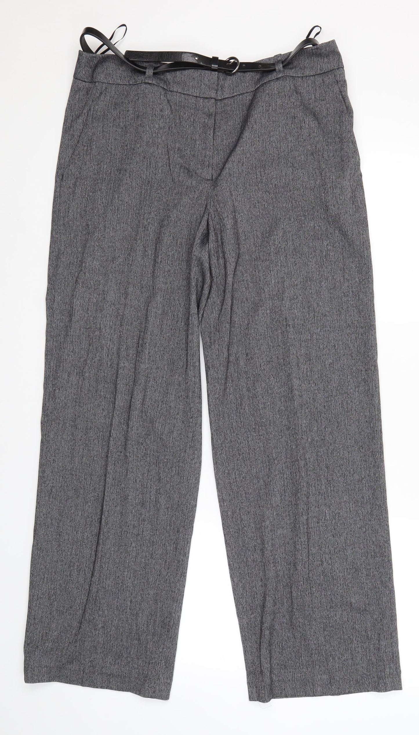 Womens UK Size 10 NEXT Regular Fit Dress Pants Grey Trousers